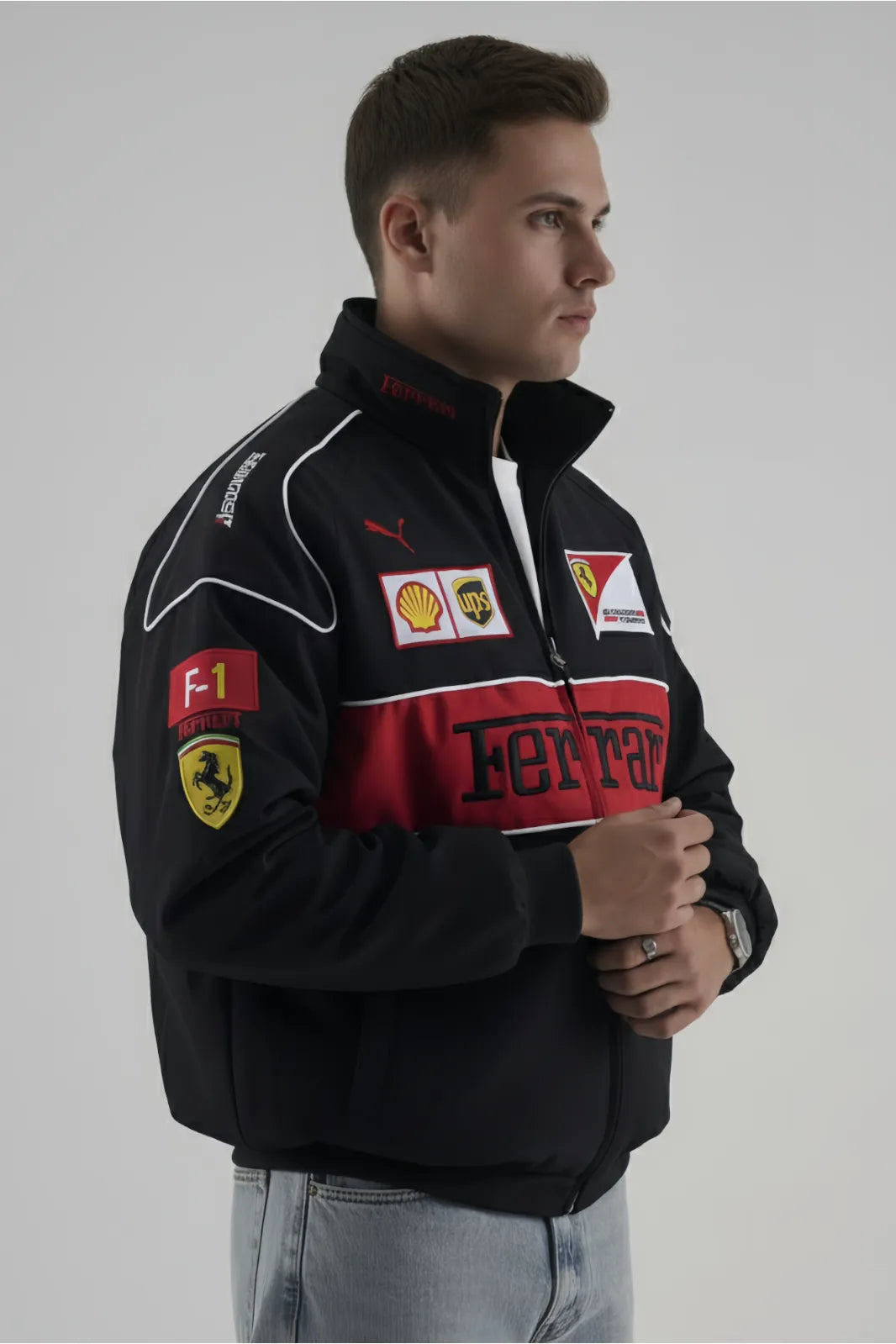 Legendary Ferrari F1 Racing Jacket – Heritage Motorsport Bomber Jacket by THE DRIP SOUL