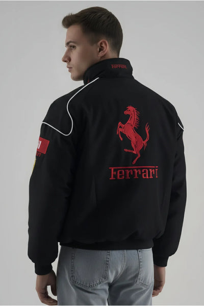 Legendary Ferrari F1 Racing Jacket – Heritage Motorsport Bomber Jacket by THE DRIP SOUL