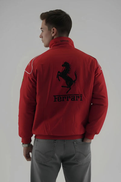 Ferrari Legacy F1 Racing Jacket – Retro Bomber by THE DRIP SOUL