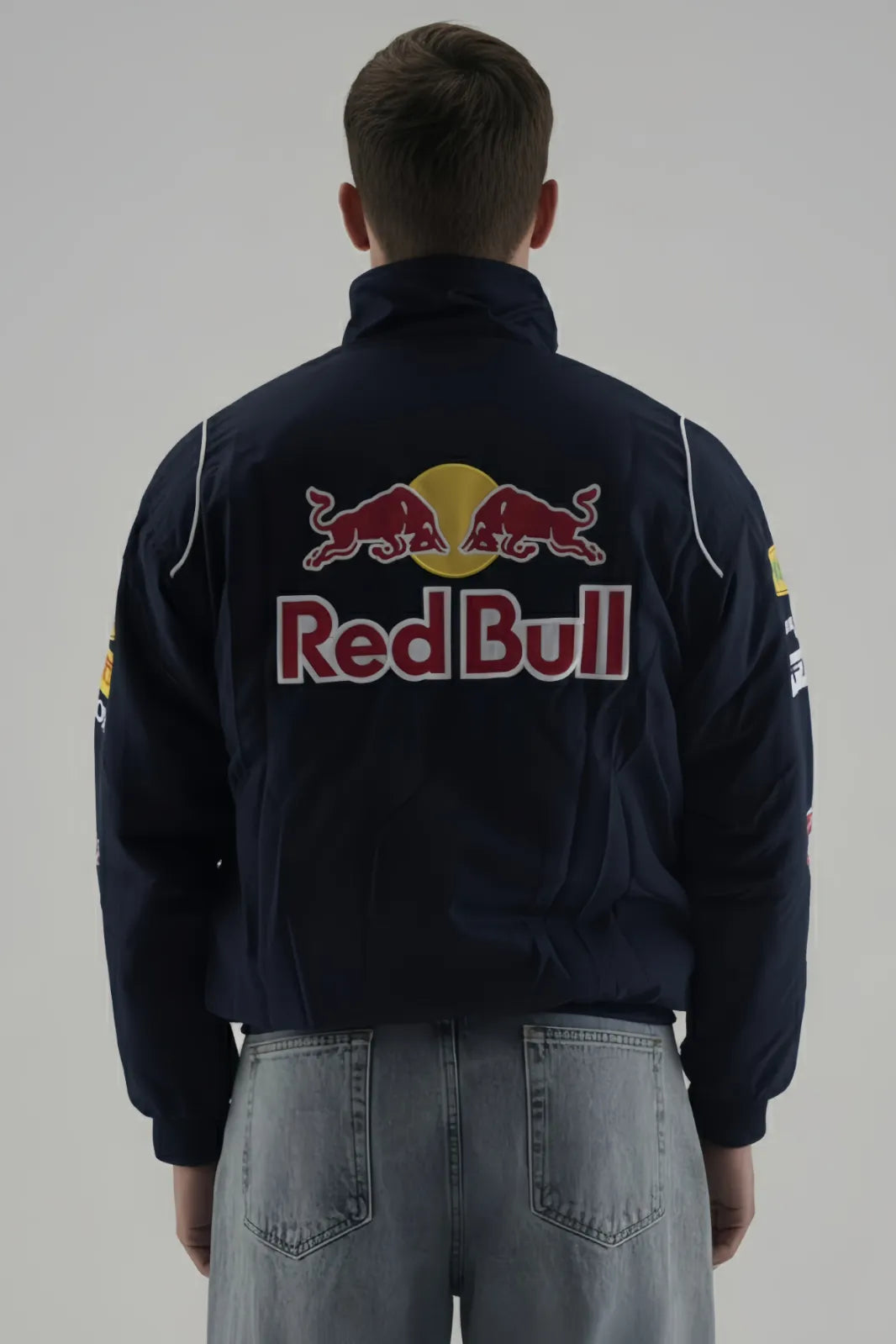 Red Bull F1 Racing Jacket – Classic Motorsport Bomber by THE DRIP SOUL