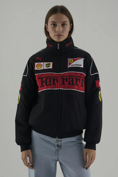 THE DRIP SOUL Ferrari F1 Racing Jacket – Refined Motorsport-Inspired Street Bomber Jacket