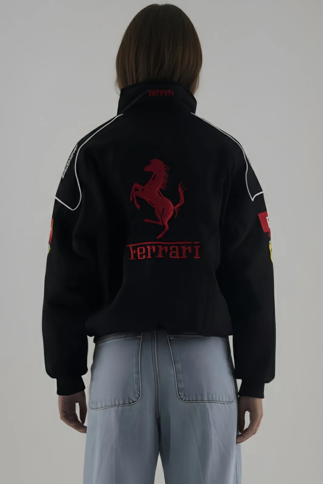 THE DRIP SOUL Ferrari F1 Racing Jacket – Refined Motorsport-Inspired Street Bomber Jacket
